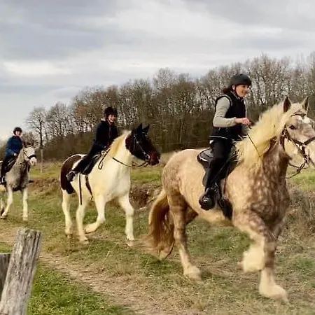 אוהל מפואר La Tente Tipi Au Ranch Du Bonheur *